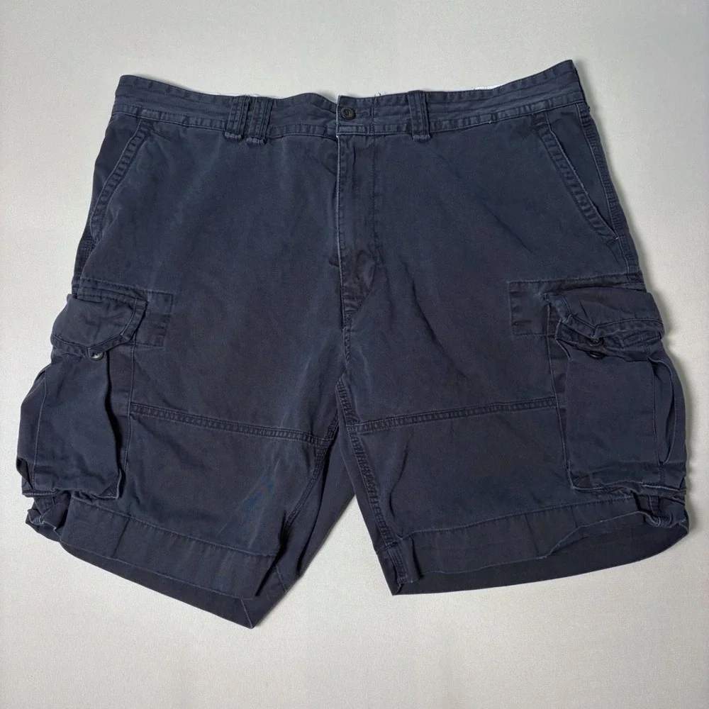 Polo Ralph Lauren Mens Navy Blue Cotton Cargo Shorts Size 42 Utility Twill
